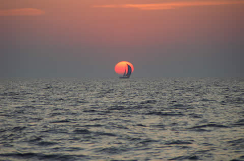 Pegasus, about 10 miles off of Muskegon during the LMSS Solo